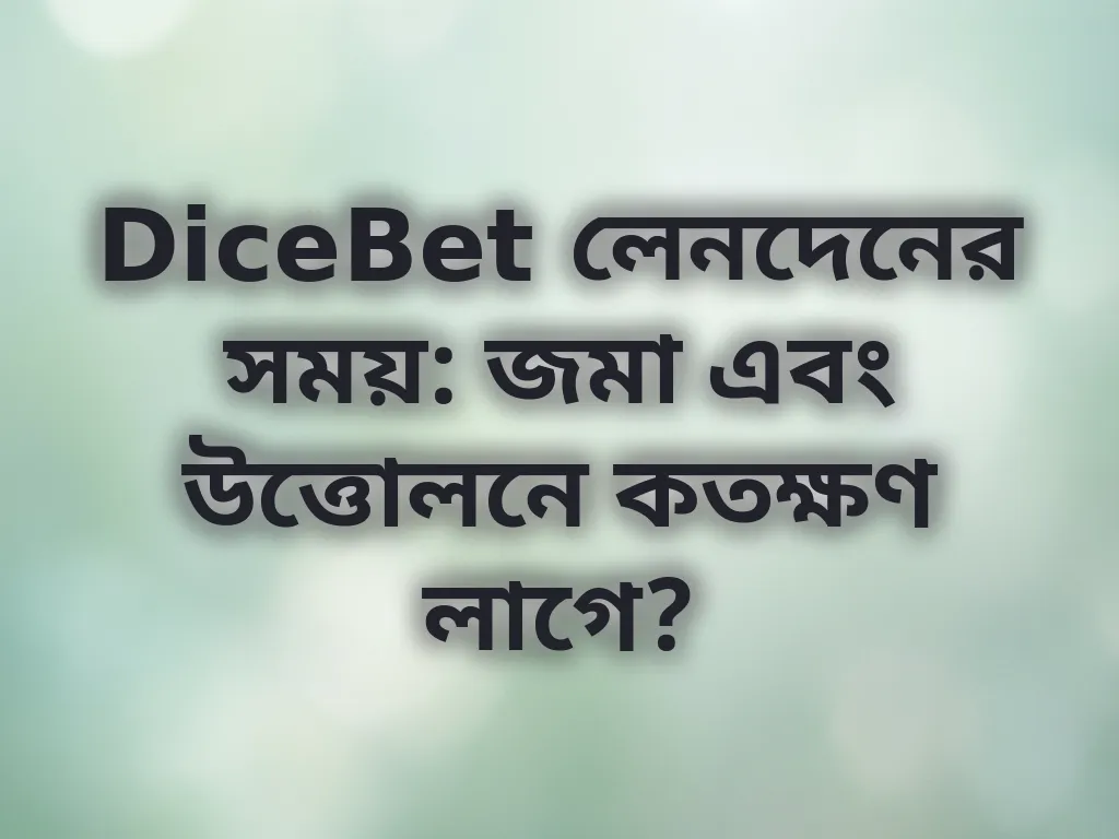লেনদেনের সময় নির্দেশিকা